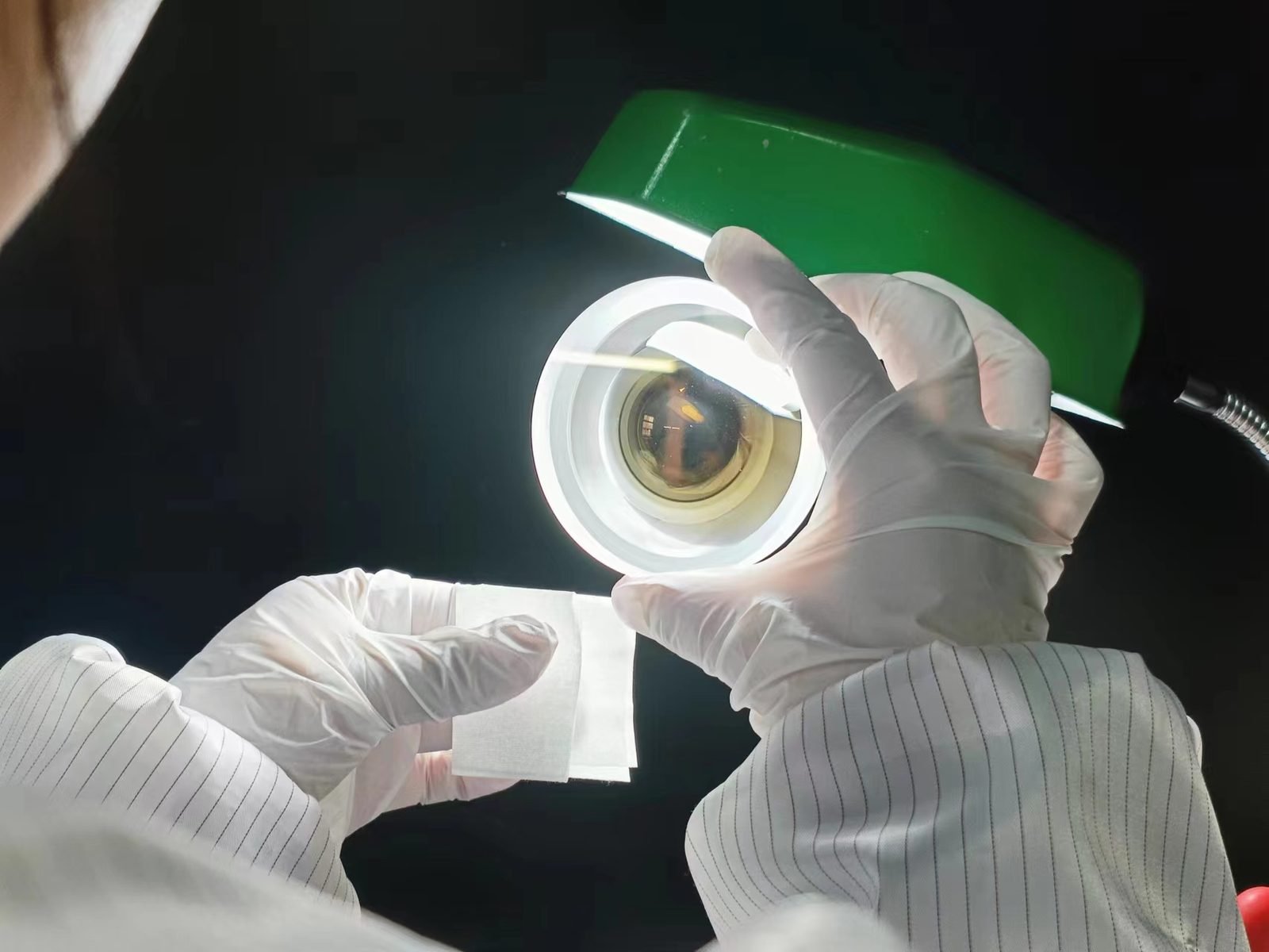 Zone B — precision machining at the Lensmind Hangzhou factory