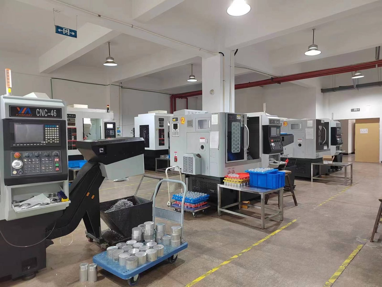 CNC precision machining of lens barrels at the Lensmind Hangzhou factory