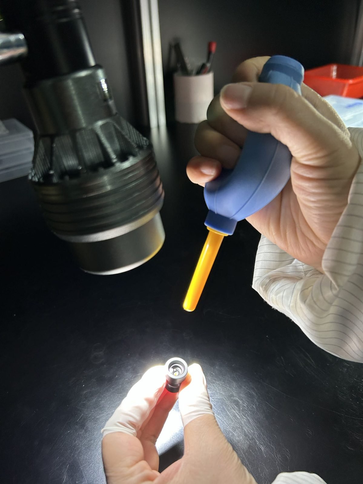 Zone F — metrology and test at Lensmind factory