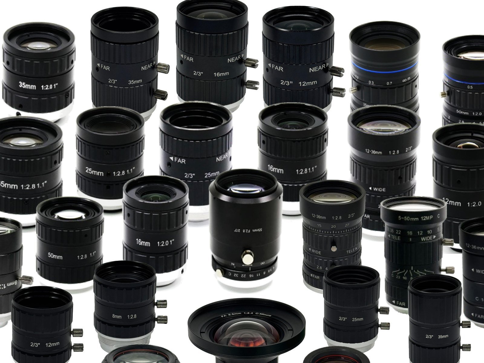 Lensmind FA-CS C-mount machine vision lenses