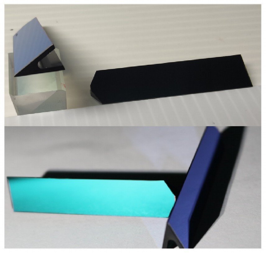 V-type dispersing optical prisms